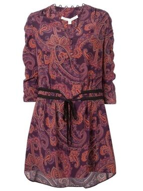 VERONICA BEARD Silk Benson Paisley Dress